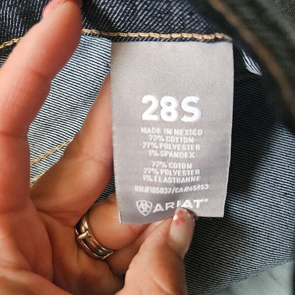 Ariat Rebar DuraStretch Raven Straight Leg Jean 28S - Picture 4 of 9